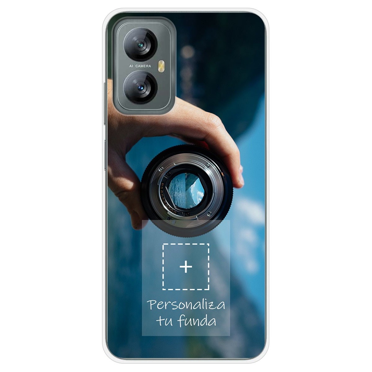 Personaliza tu Funda Silicona Gel Tpu Transparente con tu Fotografia para Blackview A52 Dibujo Personalizada
