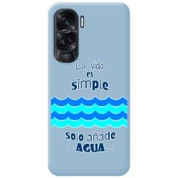Funda Silicona Líquida Azul compatible con Huawei Honor 90 lite 5G diseño Agua Dibujos
