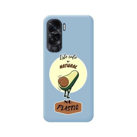 Funda Silicona Líquida Azul compatible con Huawei Honor 90 lite 5G diseño Culo Natural Dibujos