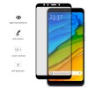 Protector Cristal Templado Completo Full Glue Negro para Xiaomi Redmi 5 Plus Vidrio