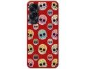 Funda Silicona Líquida Roja compatible con Huawei Honor 90 lite 5G diseño Catrina Dibujos