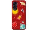 Funda Silicona Líquida Roja compatible con Huawei Honor 90 lite 5G diseño Espacio Dibujos