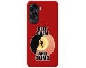 Funda Silicona Líquida Roja compatible con Huawei Honor 90 lite 5G diseño Hombre Escalada Dibujos