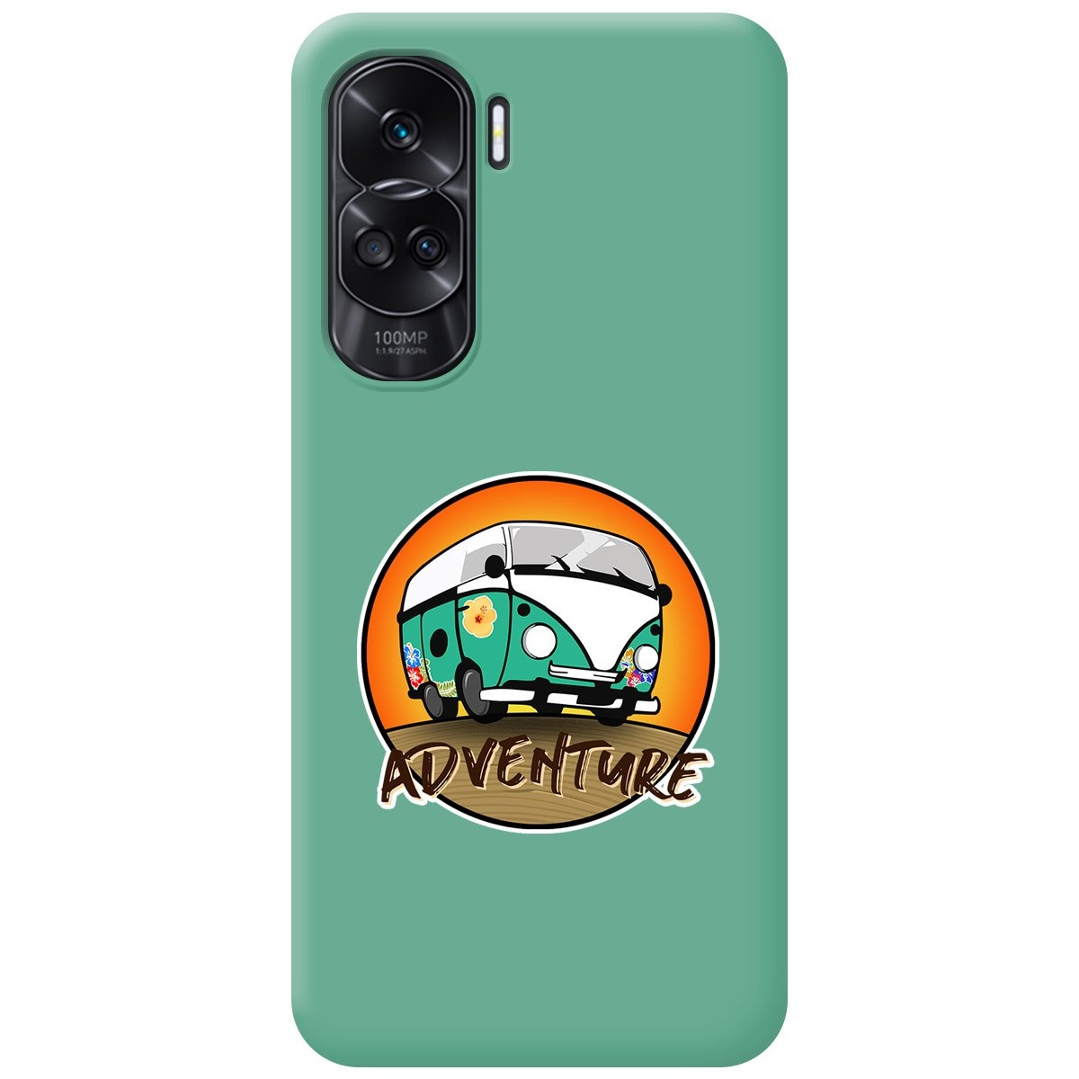 Funda Silicona Líquida Verde compatible con Huawei Honor 90 lite 5G diseño Adventure Dibujos