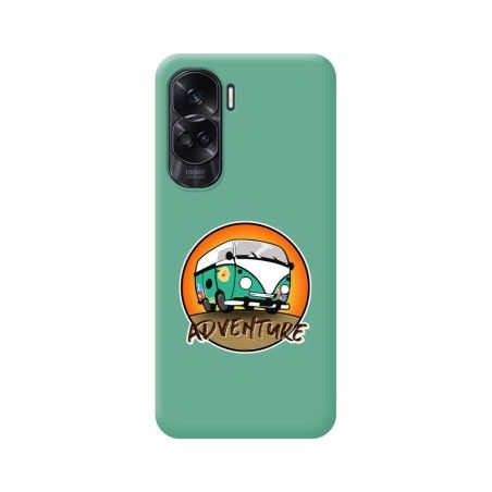Funda Silicona Líquida Verde compatible con Huawei Honor 90 lite 5G diseño Adventure Dibujos