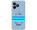 Funda Silicona Líquida Azul para Realme C53 diseño Agua Dibujos