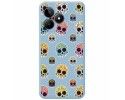 Funda Silicona Líquida Azul para Realme C53 diseño Catrina Dibujos