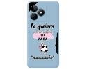 Funda Silicona Líquida Azul para Realme C53 diseño Vaca Dibujos