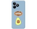 Funda Silicona Líquida Azul para Realme C53 diseño Vegan Life Dibujos