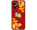 Funda Silicona Líquida Roja para Realme C53 diseño Abeja Dibujos
