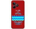 Funda Silicona Líquida Roja para Realme C53 diseño Agua Dibujos