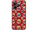 Funda Silicona Líquida Roja para Realme C53 diseño Catrina Dibujos