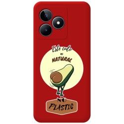 Funda Silicona Líquida Roja para Realme C53 diseño Culo Natural Dibujos
