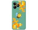 Funda Silicona Líquida Verde para Realme C53 diseño Abeja Dibujos