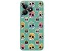 Funda Silicona Líquida Verde para Realme C53 diseño Catrina Dibujos