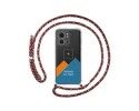 Personaliza tu Funda Colgante Transparente para Motorola Edge 40 5G con Cordon Rosa / Dorado Dibujo Personalizada