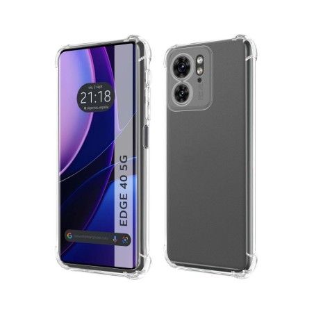 Funda Silicona Antigolpes Transparente para Motorola Edge 40 5G