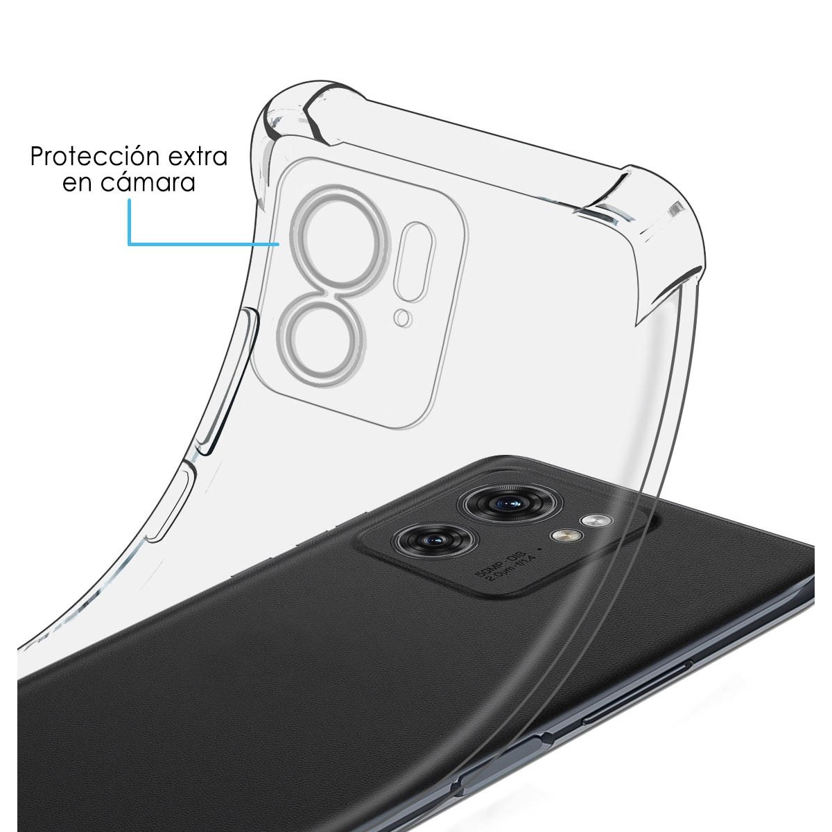 Funda Silicona Antigolpes Transparente para Motorola Edge 40 5G
