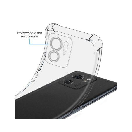 Funda Silicona Antigolpes Transparente para Motorola Edge 40 5G