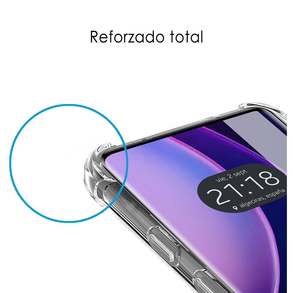 Funda Silicona Antigolpes Transparente para Motorola Edge 40 5G