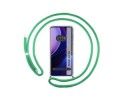 Funda Colgante Transparente para Motorola Edge 40 5G con Cordon Verde Agua