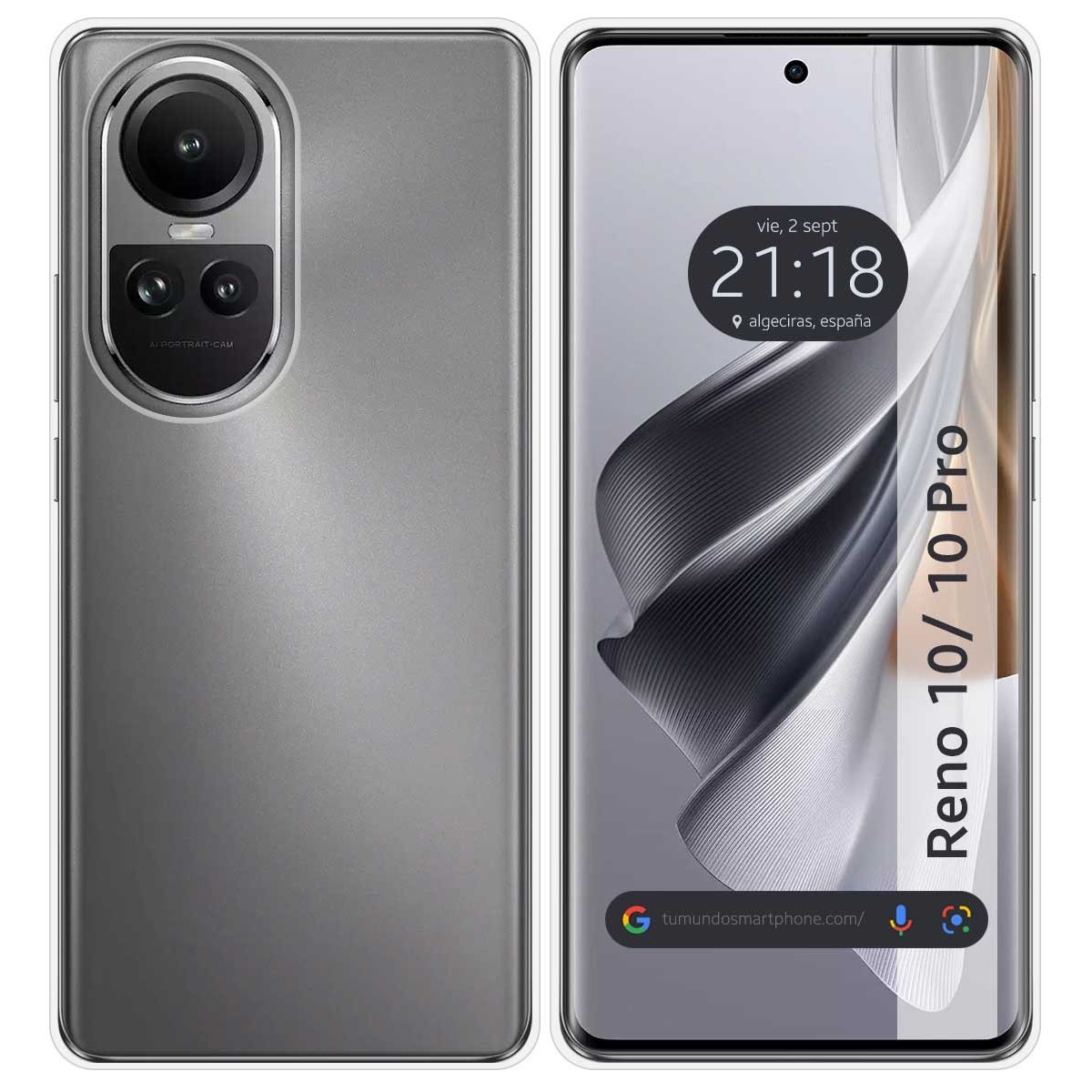 Funda Silicona Gel TPU Transparente para Oppo Reno 10 5G / 10 Pro 5G