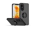 Funda Mate con Borde Negro y Anillo Giratorio 360 para Oppo Reno 10 5G / 10 Pro 5G