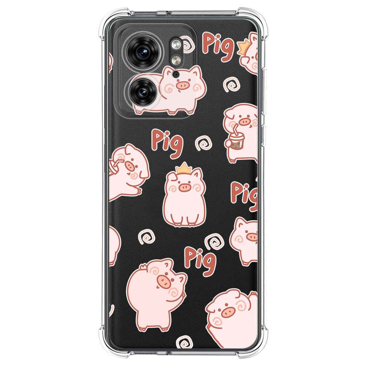 Funda Silicona Antigolpes para Motorola Edge 40 5G diseño Cerdos Dibujos