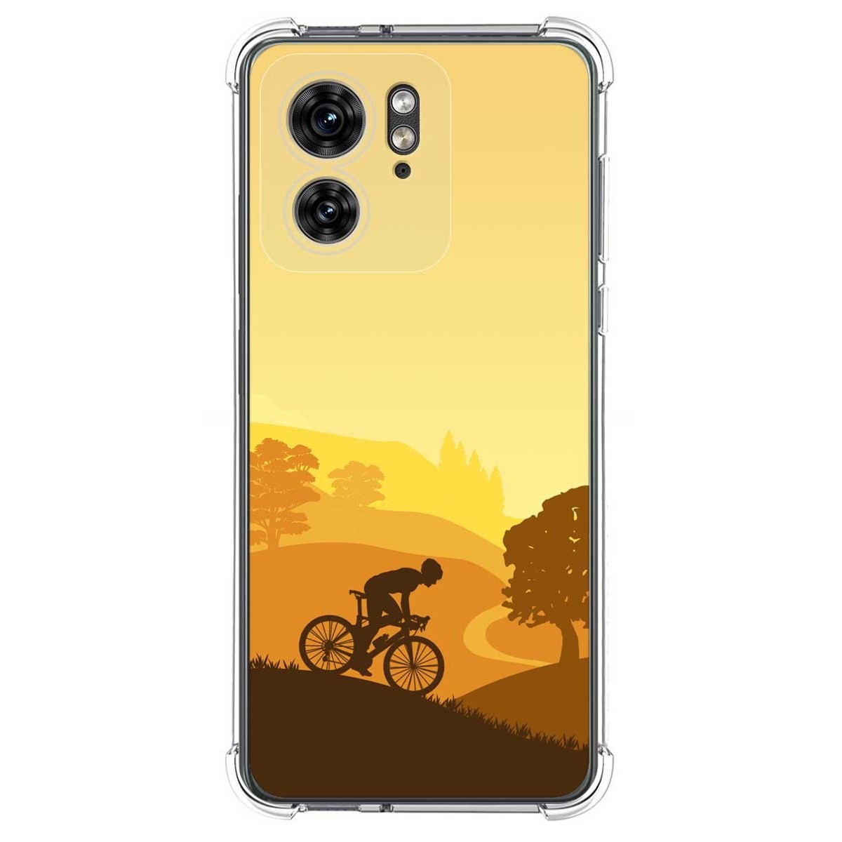 Funda Silicona Antigolpes para Motorola Edge 40 5G diseño Ciclista Dibujos