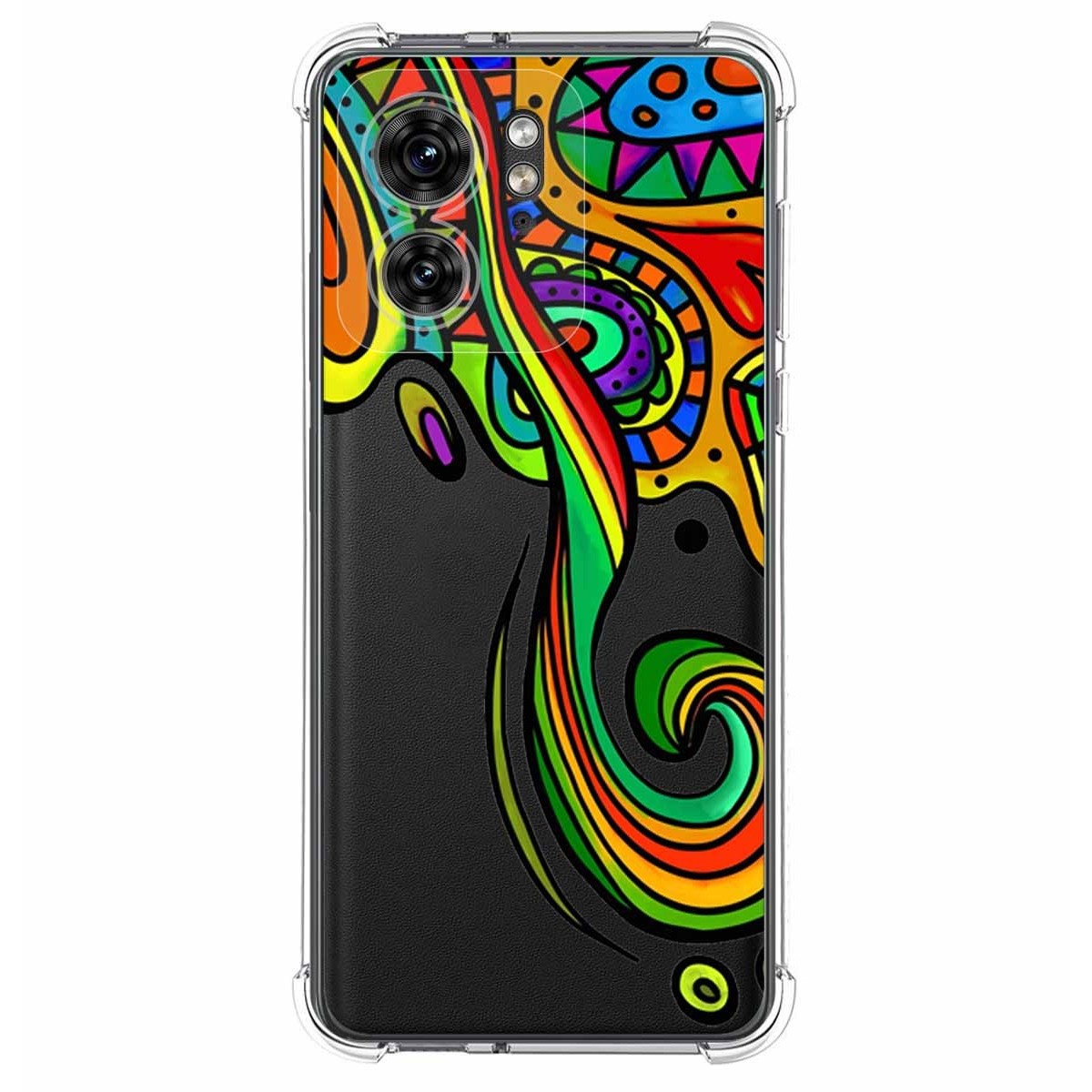 Funda Silicona Antigolpes para Motorola Edge 40 5G diseño Colores Dibujos