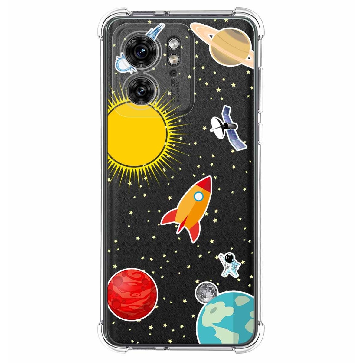 Funda Silicona Antigolpes para Motorola Edge 40 5G diseño Espacio Dibujos