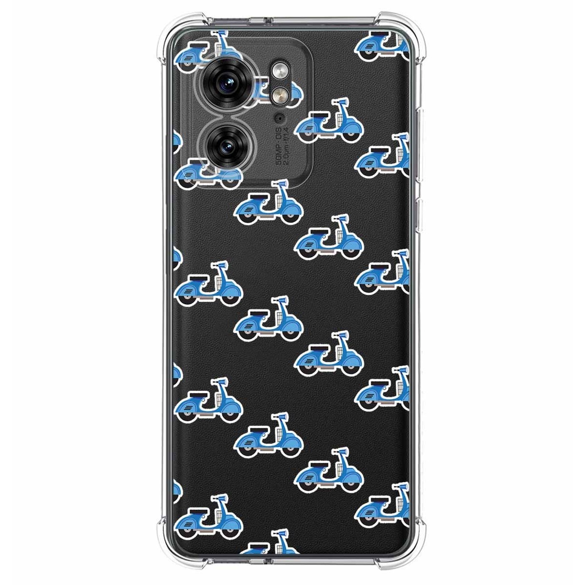 Funda Silicona Antigolpes para Motorola Edge 40 5G diseño Scooter Dibujos