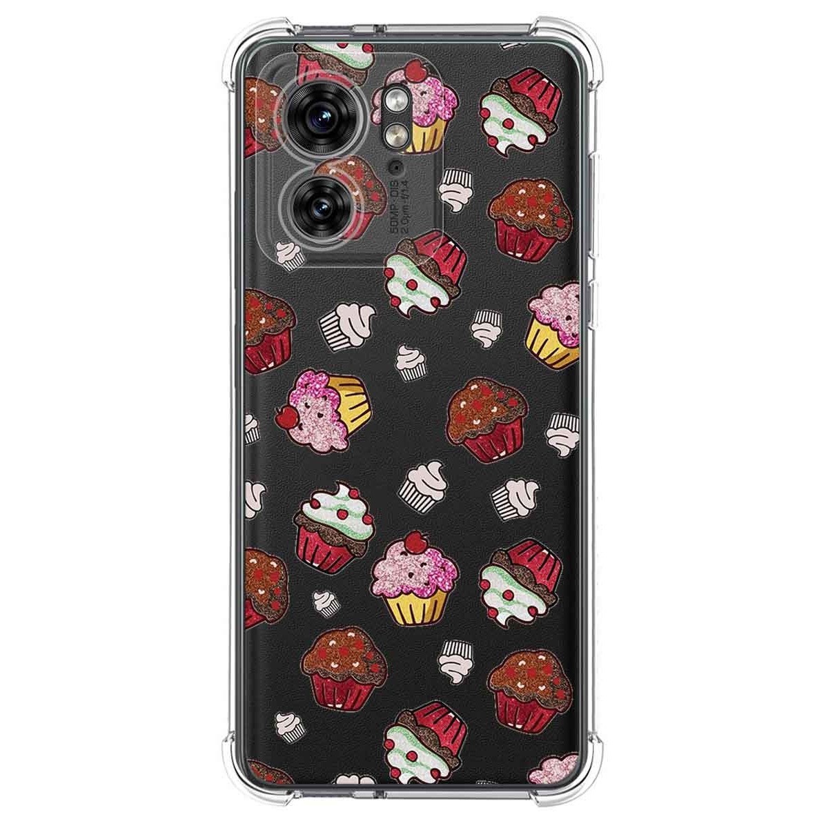 Funda Silicona Antigolpes para Motorola Edge 40 5G diseño Muffins Dibujos