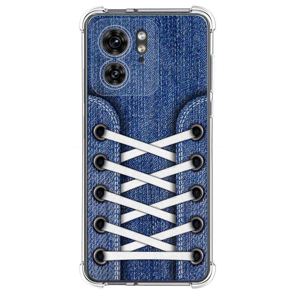 Funda Silicona Antigolpes para Motorola Edge 40 5G diseño Zapatillas 01 Dibujos