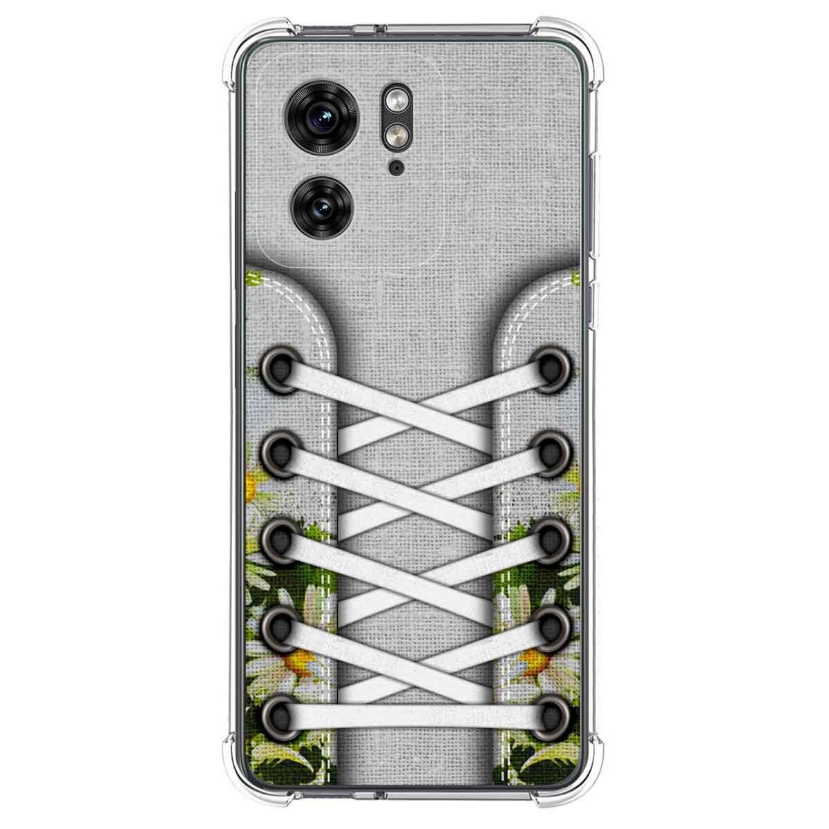Funda Silicona Antigolpes para Motorola Edge 40 5G diseño Zapatillas 08 Dibujos