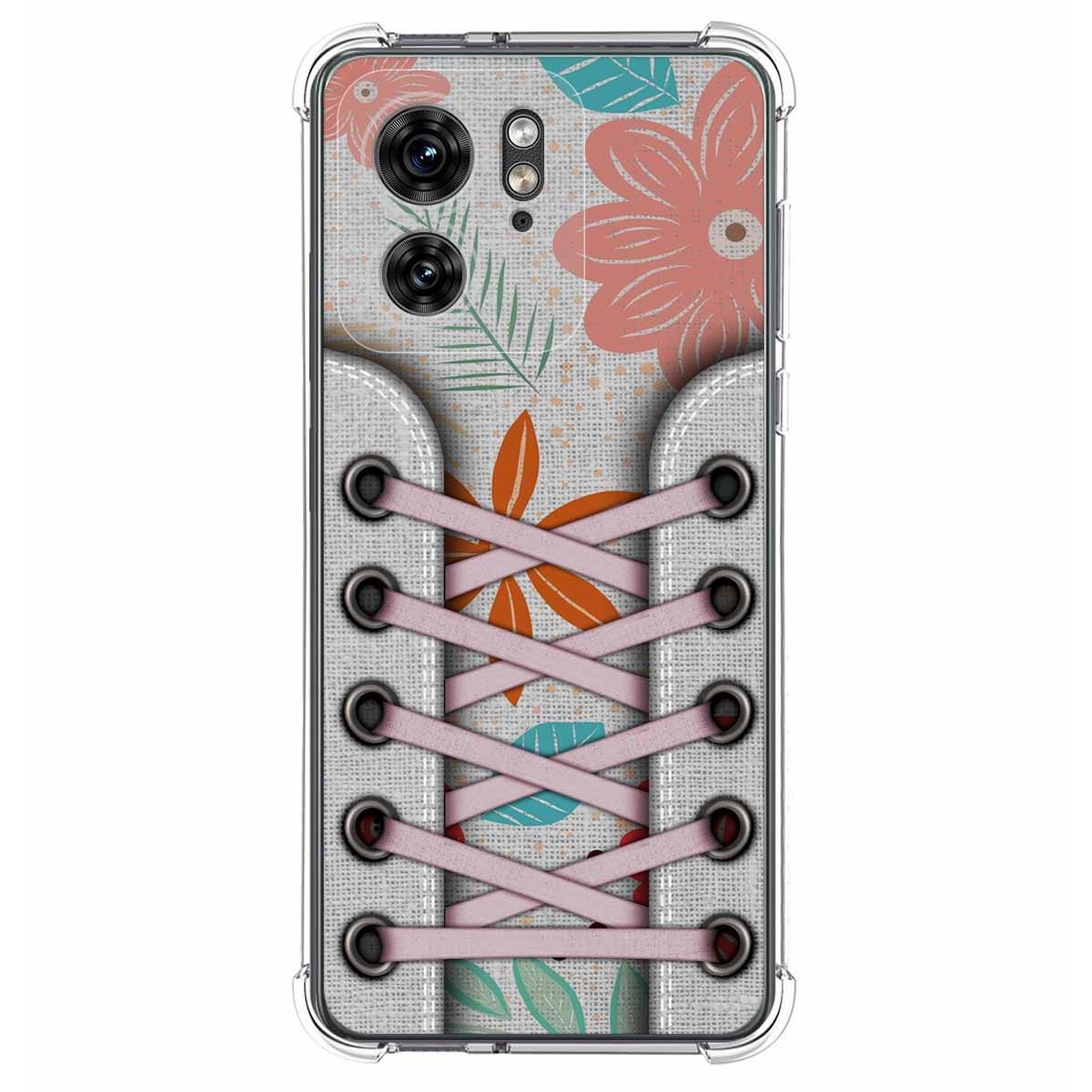 Funda Silicona Antigolpes para Motorola Edge 40 5G diseño Zapatillas 09 Dibujos