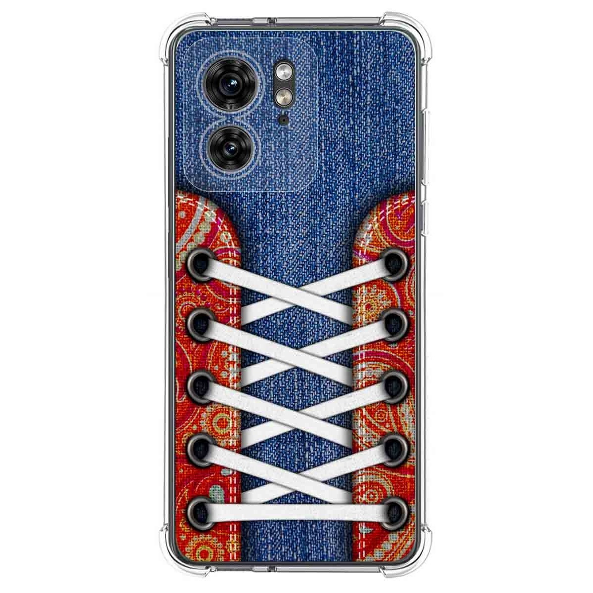 Funda Silicona Antigolpes para Motorola Edge 40 5G diseño Zapatillas 11 Dibujos