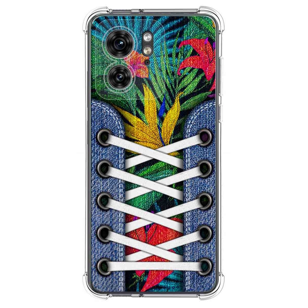 Funda Silicona Antigolpes para Motorola Edge 40 5G diseño Zapatillas 12 Dibujos