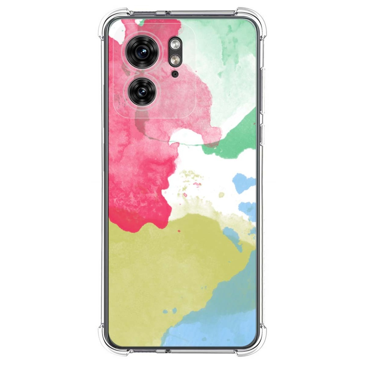 Funda Silicona Antigolpes para Motorola Edge 40 5G diseño Acuarela 02 Dibujos