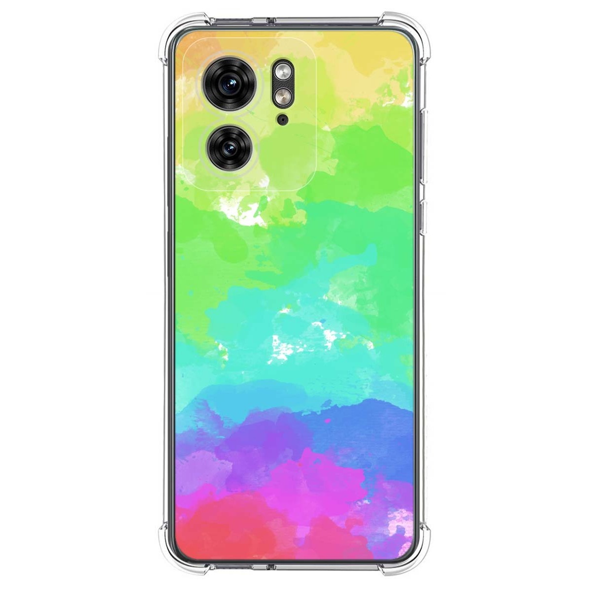 Funda Silicona Antigolpes para Motorola Edge 40 5G diseño Acuarela 03 Dibujos