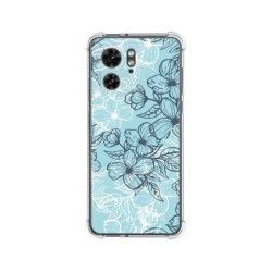 Funda Silicona Antigolpes para Motorola Edge 40 5G diseño Flores 03 Dibujos