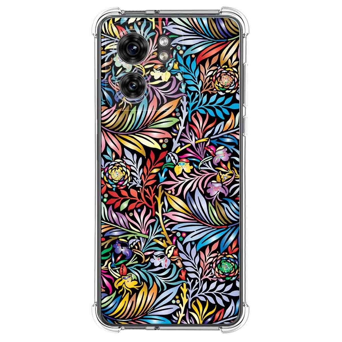 Funda Silicona Antigolpes para Motorola Edge 40 5G diseño Flores 04 Dibujos