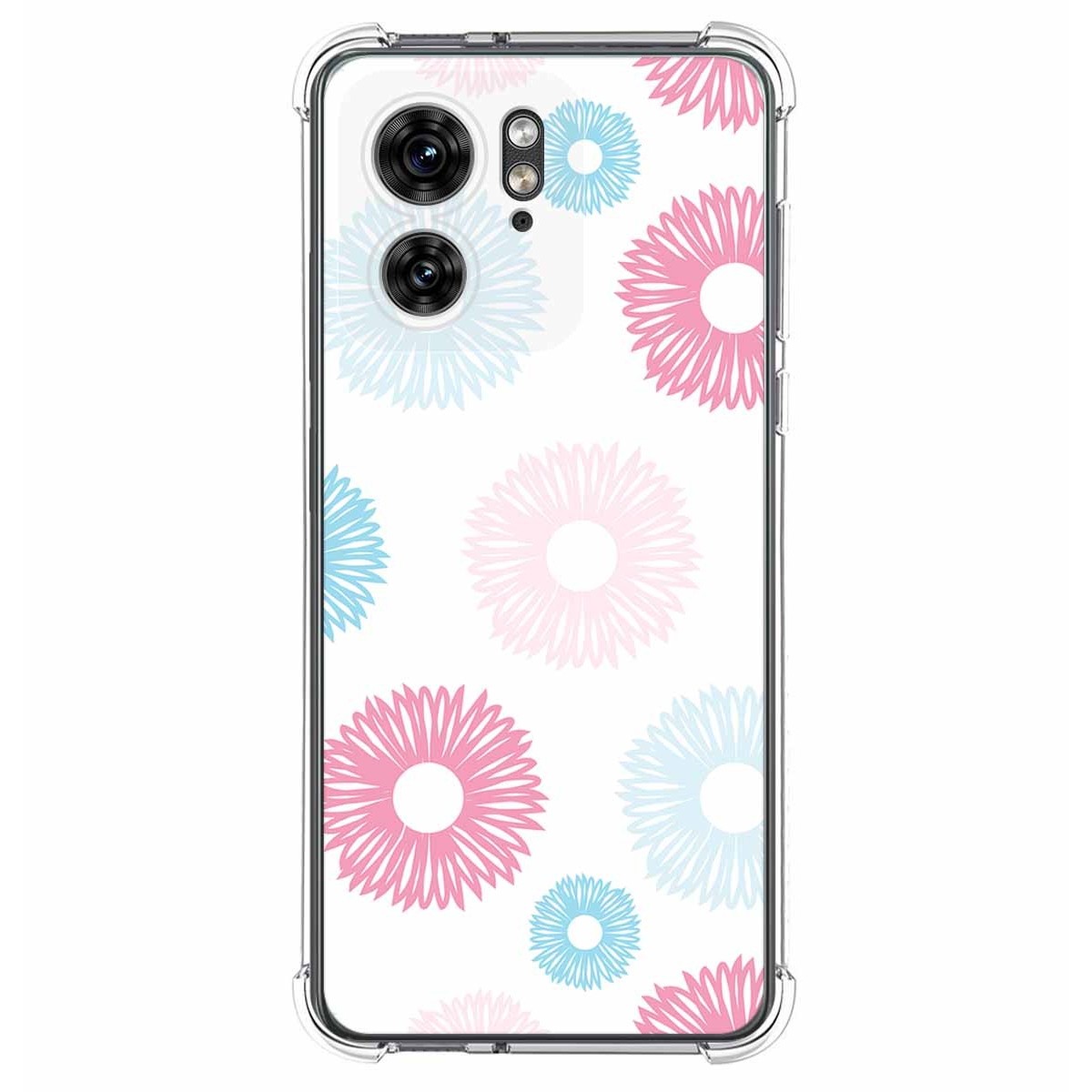 Funda Silicona Antigolpes para Motorola Edge 40 5G diseño Flores 06 Dibujos