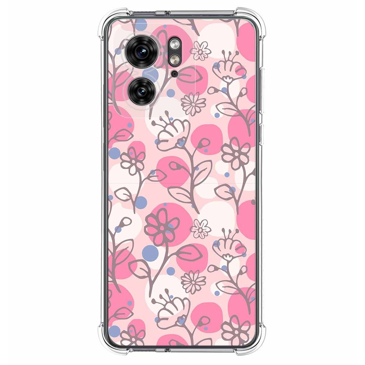 Funda Silicona Antigolpes para Motorola Edge 40 5G diseño Flores 07 Dibujos