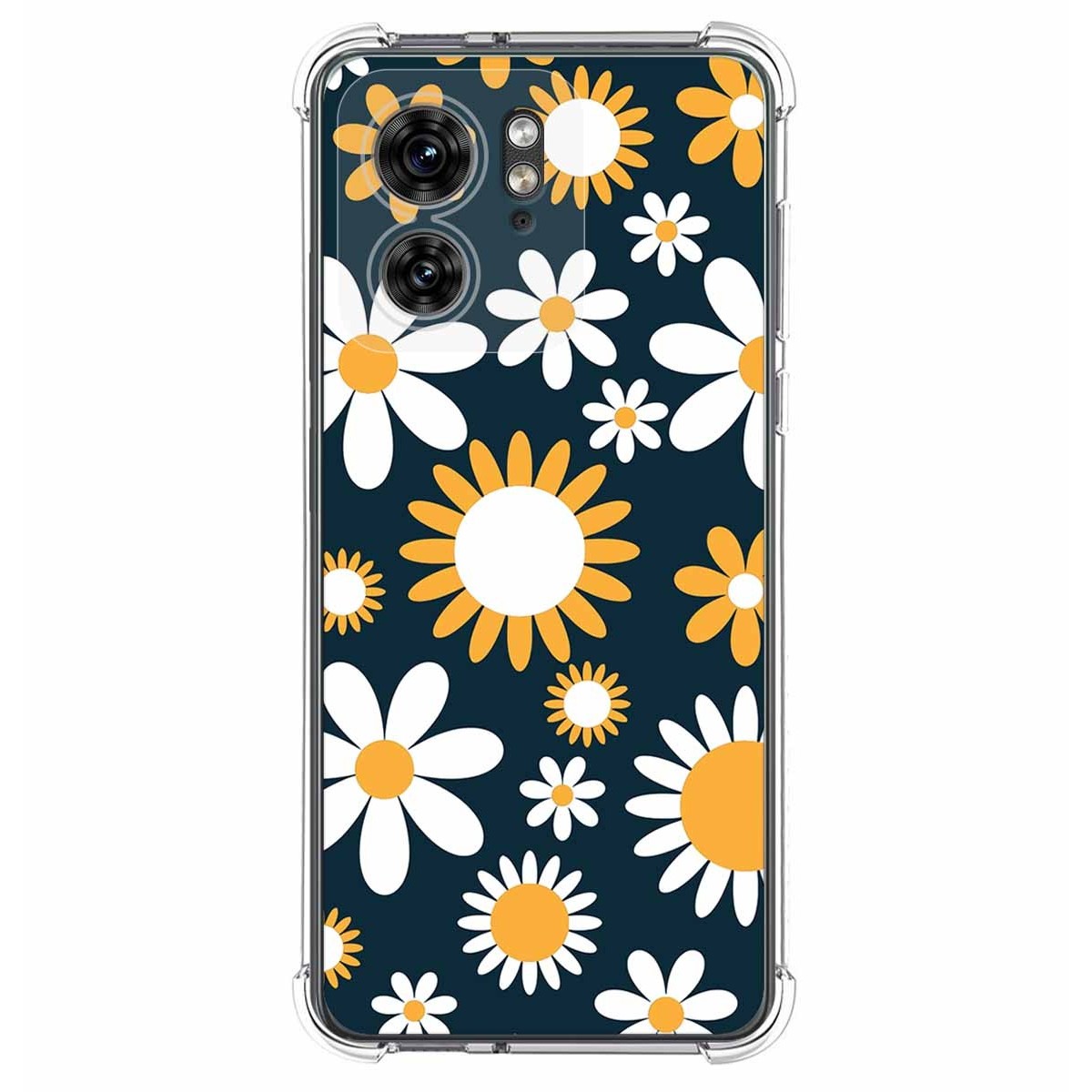 Funda Silicona Antigolpes para Motorola Edge 40 5G diseño Flores 08 Dibujos