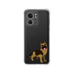 Funda Silicona Antigolpes para Motorola Edge 40 5G diseño Perros 03 Dibujos