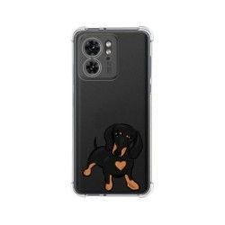 Funda Silicona Antigolpes para Motorola Edge 40 5G diseño Perros 04 Dibujos