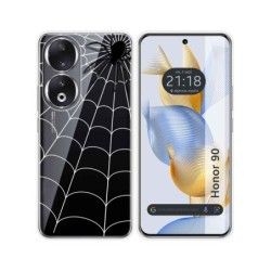 Funda Silicona Transparente compatible con Huawei Honor 90 5G diseño Araña Dibujos