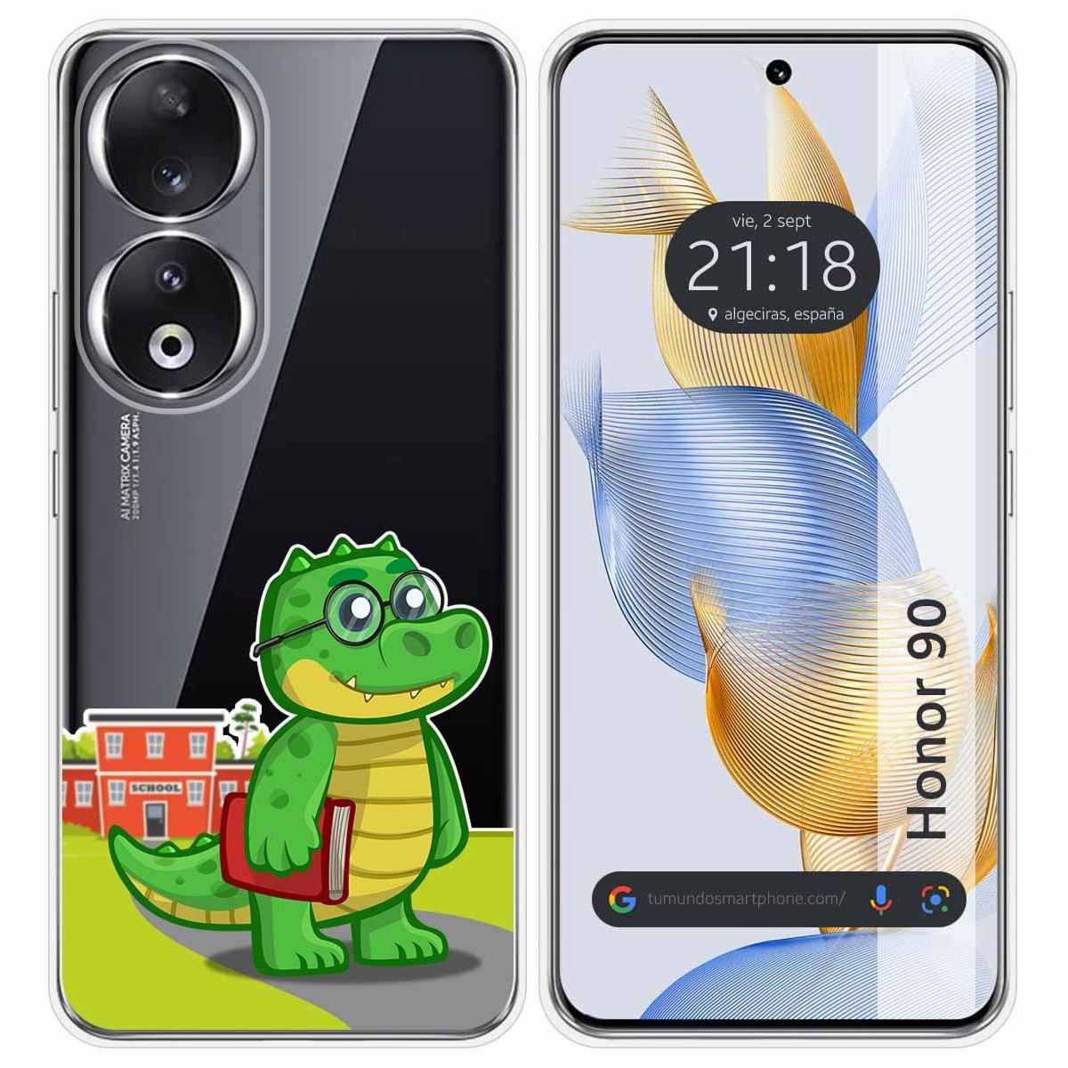 Funda Silicona Transparente compatible con Huawei Honor 90 5G diseño Coco Dibujos