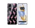 Funda Silicona Transparente compatible con Huawei Honor 90 5G diseño Flamenco Dibujos